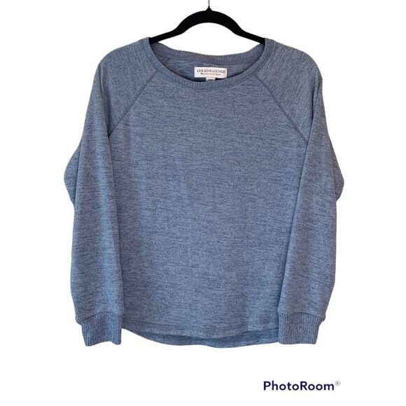 Karen Neuburger Women's Blue Round Neck Long Sleeve Pullover Sweatshirt Sz Small - Picture 1 of 4